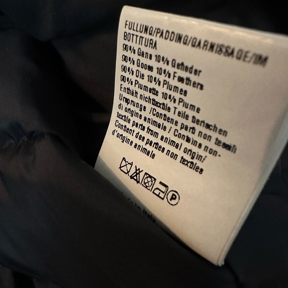 Italian Designer Marido Firenze Goose Puffer Coat Leather Trim - Picture 4 of 7